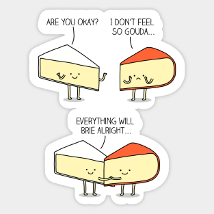 Cheesy conversations Sticker